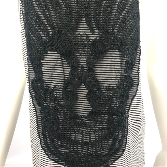 Emma and Sam striped tank with lace skull - S - Picture 3 of 8